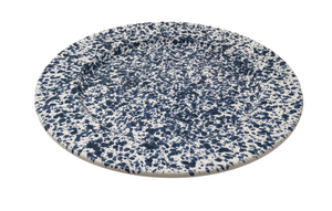 Blue Speckled Large Flat Plate 31cm