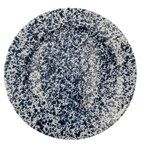 Blue Speckled Large Flat Plate 31cm