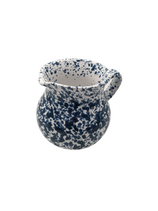 Ceramic Blue Specked Italian Traditional Jug 15cm