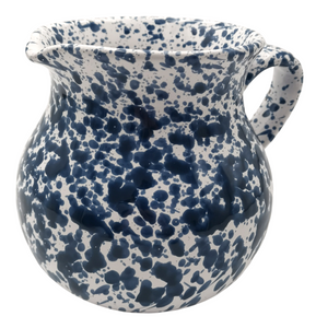 Ceramic Blue Specked Italian Traditional Jug 13cm