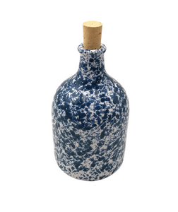 Blue Speckled Ceramic Oil Bottle 500ml
