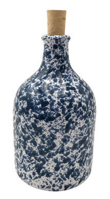 Blue Speckled Ceramic Oil Bottle 500ml