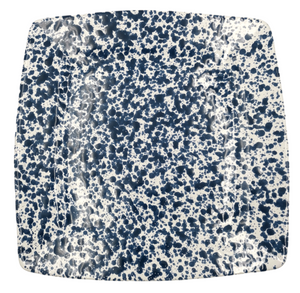 Blue Speckled Flat Plate 27cm x 27cm