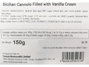 Cannoli Filled with Vanilla Cream 150g