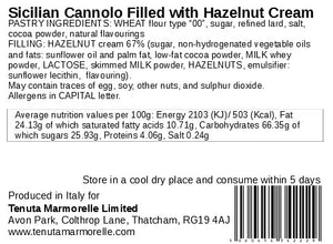 Hazelnut & Chocolate Filled Cannoli 1.5kg Family Pack