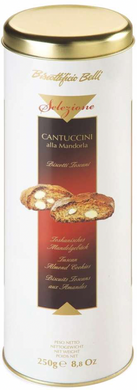 Almond Cantucci in a Metal Tube 250g - Tenuta Marmorelle