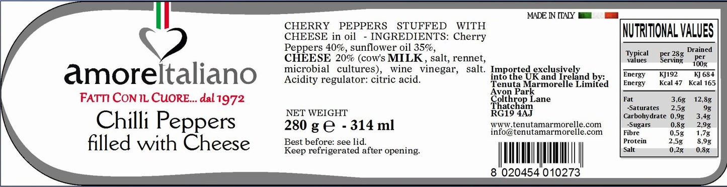 Chilli Peppers Filled with Feta Cheese 314ml