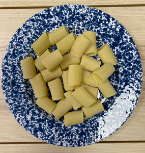 Blue Speckled Medium Flat Plate 29cm