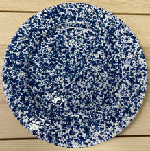 Load image into Gallery viewer, Blue Speckled Large Flat Plate 31cm