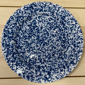 Blue Speckled Large Flat Plate 31cm