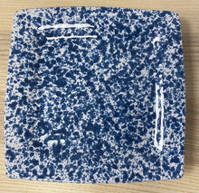 Load image into Gallery viewer, Speckled Blue Square Side Plate 20cm