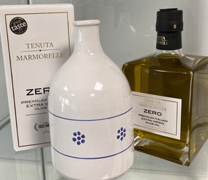 Ceramic Bianco Stella Olive Oil Bottle 500ml