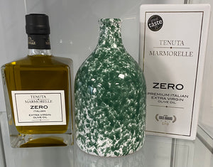 Green Speckled Ceramic Oil Bottle 500ml