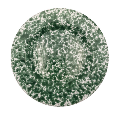 Green Speckled Side Plate 19cm