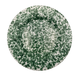 Green Speckled Side Plate 19cm
