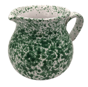 Ceramic Green Speckled Italian Traditional Jug 15cm