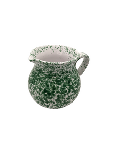Ceramic Green Speckled Italian Traditional Jug 15cm