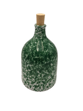 Load image into Gallery viewer, Green Speckled Ceramic Oil Bottle 500ml