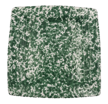 Load image into Gallery viewer, Green Speckled Flat Plate 27cm x 27cm