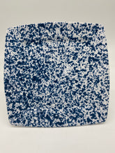 Load image into Gallery viewer, Blue Speckled Flat Plate 27cm x 27cm