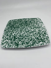 Load image into Gallery viewer, Green Speckled Flat Plate 27cm x 27cm
