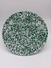 Load image into Gallery viewer, Green Speckled Flat Plate 32cm in Diameter