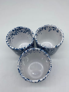 Blue Speckled Cup 9cm high 8cm Diameter