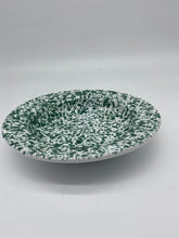 Load image into Gallery viewer, Green Speckled Pasta Plate 23cm in Diameter