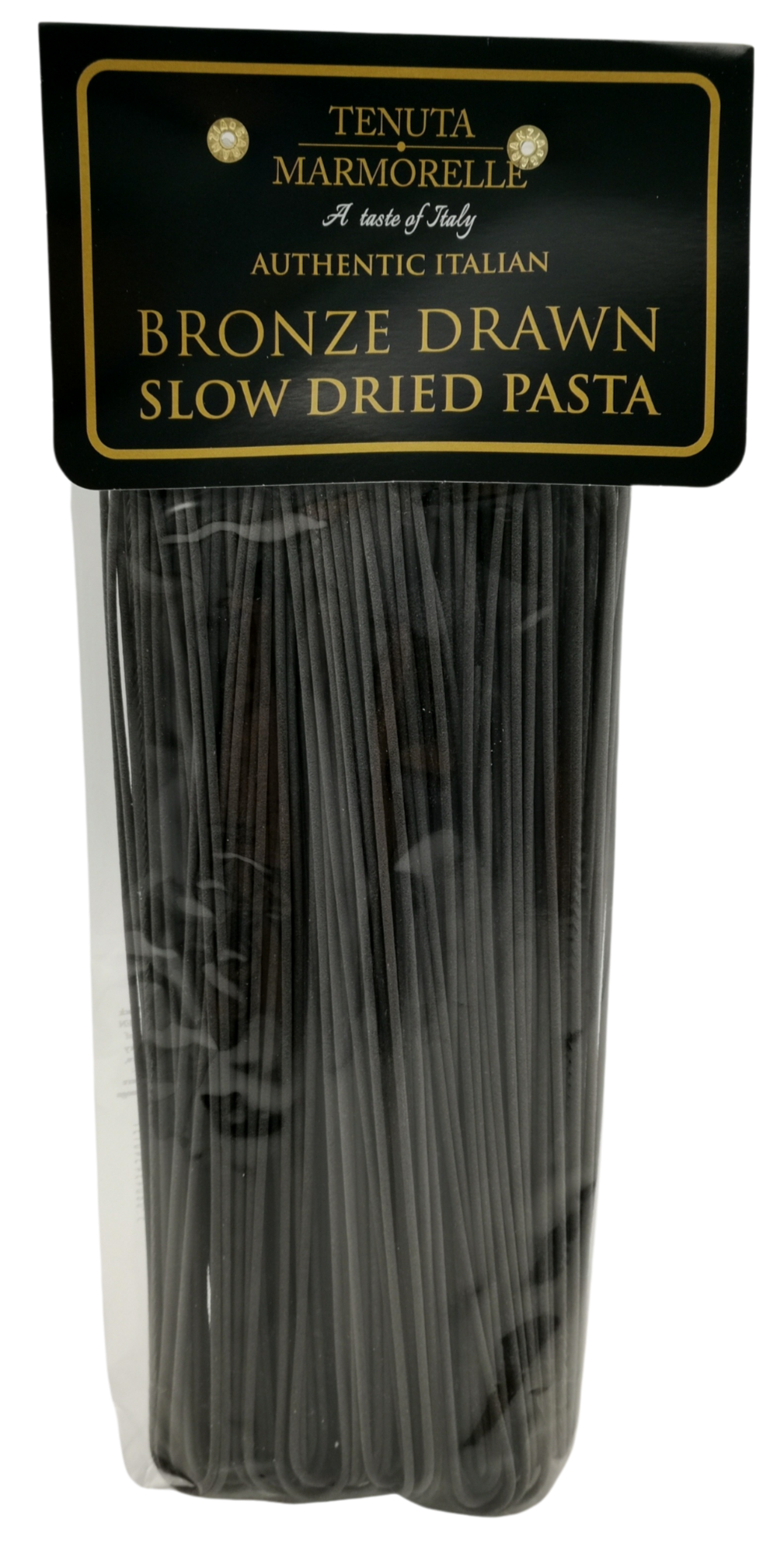Black Squid Ink Pasta Spaghetti Bronze Drawn 500g