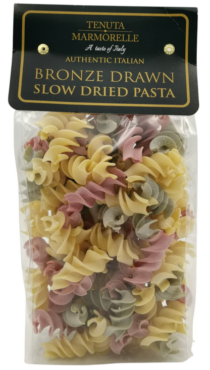 Tricolore Fusillioni Pasta Bronze Drawn 500g
