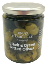 Load image into Gallery viewer, Black &amp; Green Pitted Olives