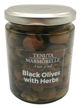 Load image into Gallery viewer, Pitted Leccino Olives in Oil with Herbs 314ml