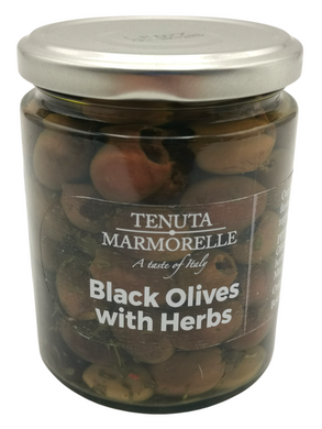 Pitted Leccino Olives in Oil with Herbs 314ml